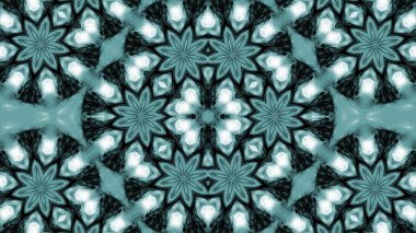 Soyut boya fırça mürekkep patlayabilir formanın düzgün kavramı simetrik desen süs dekoratif Kaleidoscope hareketi geometrik daire ve yıldız şekiller