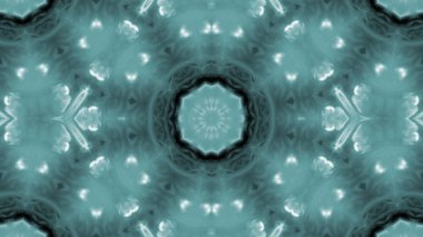 Soyut boya fırça mürekkep patlayabilir formanın düzgün kavramı simetrik desen süs dekoratif Kaleidoscope hareketi geometrik daire ve yıldız şekiller