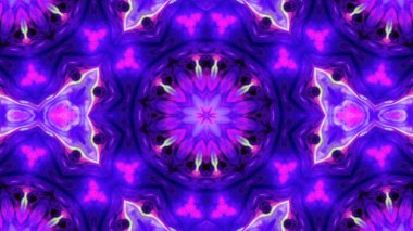 Soyut boya fırça mürekkep patlayabilir formanın düzgün kavramı simetrik desen süs dekoratif Kaleidoscope hareketi geometrik daire ve yıldız şekiller