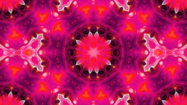 Soyut boya fırça mürekkep patlayabilir formanın düzgün kavramı simetrik desen süs dekoratif Kaleidoscope hareketi geometrik daire ve yıldız şekiller