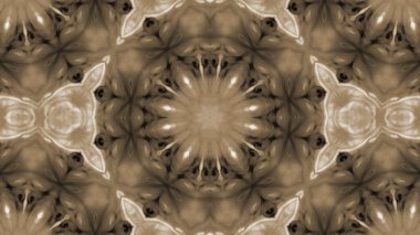 Soyut boya fırça mürekkep patlayabilir formanın düzgün kavramı simetrik desen süs dekoratif Kaleidoscope hareketi geometrik daire ve yıldız şekiller