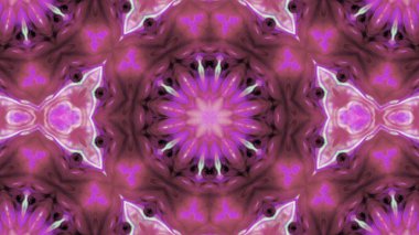 Soyut boya fırça mürekkep patlayabilir formanın düzgün kavramı simetrik desen süs dekoratif Kaleidoscope hareketi geometrik daire ve yıldız şekiller