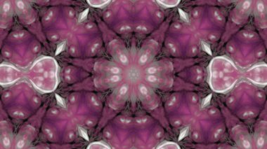 Soyut boya fırça mürekkep patlayabilir formanın düzgün kavramı simetrik desen süs dekoratif Kaleidoscope hareketi geometrik daire ve yıldız şekiller