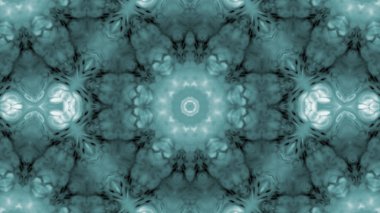 Soyut boya fırça mürekkep patlayabilir formanın düzgün kavramı simetrik desen süs dekoratif Kaleidoscope hareketi geometrik daire ve yıldız şekiller