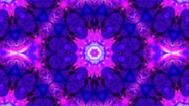 Soyut boya fırça mürekkep patlayabilir formanın düzgün kavramı simetrik desen süs dekoratif Kaleidoscope hareketi geometrik daire ve yıldız şekiller