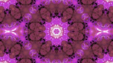 Soyut boya fırça mürekkep patlayabilir formanın düzgün kavramı simetrik desen süs dekoratif Kaleidoscope hareketi geometrik daire ve yıldız şekiller