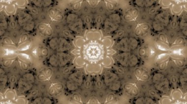 Soyut boya fırça mürekkep patlayabilir formanın düzgün kavramı simetrik desen süs dekoratif Kaleidoscope hareketi geometrik daire ve yıldız şekiller