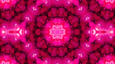 Soyut boya fırça mürekkep patlayabilir formanın düzgün kavramı simetrik desen süs dekoratif Kaleidoscope hareketi geometrik daire ve yıldız şekiller