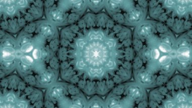 Soyut boya fırça mürekkep patlayabilir formanın düzgün kavramı simetrik desen süs dekoratif Kaleidoscope hareketi geometrik daire ve yıldız şekiller