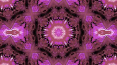 Soyut boya fırça mürekkep patlayabilir formanın düzgün kavramı simetrik desen süs dekoratif Kaleidoscope hareketi geometrik daire ve yıldız şekiller