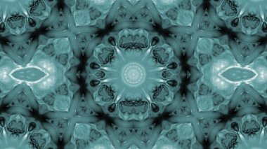 Soyut boya fırça mürekkep patlayabilir formanın düzgün kavramı simetrik desen süs dekoratif Kaleidoscope hareketi geometrik daire ve yıldız şekiller