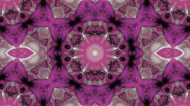 Soyut boya fırça mürekkep patlayabilir formanın düzgün kavramı simetrik desen süs dekoratif Kaleidoscope hareketi geometrik daire ve yıldız şekiller