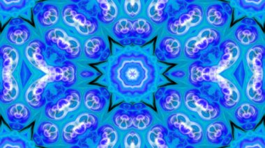 Soyut boya fırça mürekkep patlayabilir formanın düzgün kavramı simetrik desen süs dekoratif Kaleidoscope hareketi geometrik daire ve yıldız şekiller