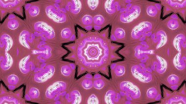 Soyut boya fırça mürekkep patlayabilir formanın düzgün kavramı simetrik desen süs dekoratif Kaleidoscope hareketi geometrik daire ve yıldız şekiller