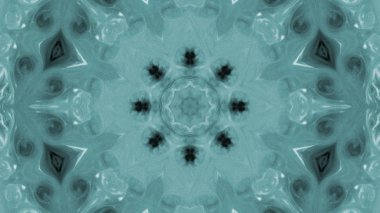 Soyut boya fırça mürekkep patlayabilir formanın düzgün kavramı simetrik desen süs dekoratif Kaleidoscope hareketi geometrik daire ve yıldız şekiller