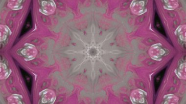 Soyut boya fırça mürekkep patlayabilir formanın düzgün kavramı simetrik desen süs dekoratif Kaleidoscope hareketi geometrik daire ve yıldız şekiller