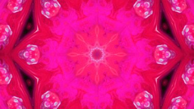 Soyut boya fırça mürekkep patlayabilir formanın düzgün kavramı simetrik desen süs dekoratif Kaleidoscope hareketi geometrik daire ve yıldız şekiller