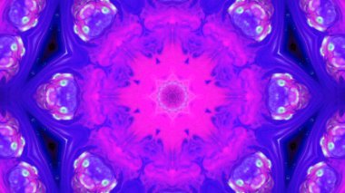 Soyut boya fırça mürekkep patlayabilir formanın düzgün kavramı simetrik desen süs dekoratif Kaleidoscope hareketi geometrik daire ve yıldız şekiller