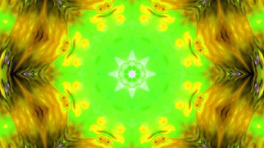 Soyut boya fırça mürekkep patlayabilir formanın düzgün kavramı simetrik desen süs dekoratif Kaleidoscope hareketi geometrik daire ve yıldız şekiller