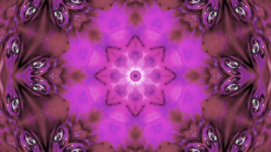 Soyut boya fırça mürekkep patlayabilir formanın düzgün kavramı simetrik desen süs dekoratif Kaleidoscope hareketi geometrik daire ve yıldız şekiller