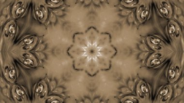 Soyut boya fırça mürekkep patlayabilir formanın düzgün kavramı simetrik desen süs dekoratif Kaleidoscope hareketi geometrik daire ve yıldız şekiller