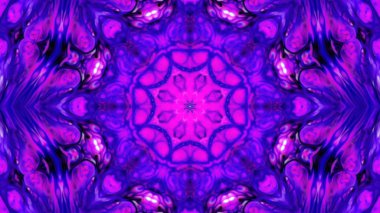 Soyut boya fırça mürekkep patlayabilir formanın düzgün kavramı simetrik desen süs dekoratif Kaleidoscope hareketi geometrik daire ve yıldız şekiller