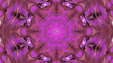 Soyut boya fırça mürekkep patlayabilir formanın düzgün kavramı simetrik desen süs dekoratif Kaleidoscope hareketi geometrik daire ve yıldız şekiller