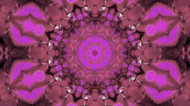 Soyut boya fırça mürekkep patlayabilir formanın düzgün kavramı simetrik desen süs dekoratif Kaleidoscope hareketi geometrik daire ve yıldız şekiller