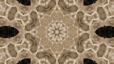 Soyut boya fırça mürekkep patlayabilir formanın düzgün kavramı simetrik desen süs dekoratif Kaleidoscope hareketi geometrik daire ve yıldız şekiller