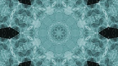 Soyut boya fırça mürekkep patlayabilir formanın düzgün kavramı simetrik desen süs dekoratif Kaleidoscope hareketi geometrik daire ve yıldız şekiller