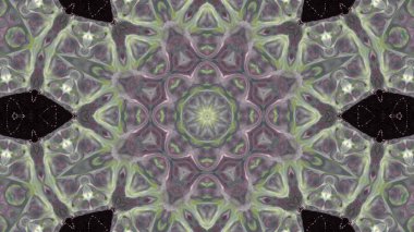 Soyut boya fırça mürekkep patlayabilir formanın düzgün kavramı simetrik desen süs dekoratif Kaleidoscope hareketi geometrik daire ve yıldız şekiller