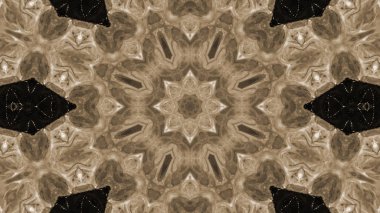 Soyut boya fırça mürekkep patlayabilir formanın düzgün kavramı simetrik desen süs dekoratif Kaleidoscope hareketi geometrik daire ve yıldız şekiller