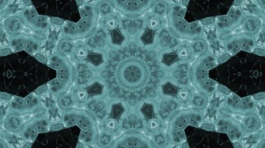 Soyut boya fırça mürekkep patlayabilir formanın düzgün kavramı simetrik desen süs dekoratif Kaleidoscope hareketi geometrik daire ve yıldız şekiller