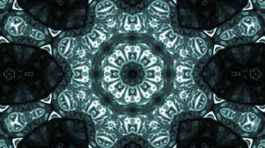 Soyut boya fırça mürekkep patlayabilir formanın düzgün kavramı simetrik desen süs dekoratif Kaleidoscope hareketi geometrik daire ve yıldız şekiller