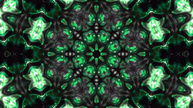 Soyut boya fırça mürekkep patlayabilir formanın düzgün kavramı simetrik desen süs dekoratif Kaleidoscope hareketi geometrik daire ve yıldız şekiller