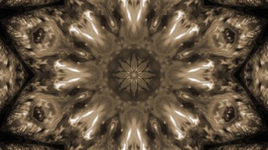 Soyut boya fırça mürekkep patlayabilir formanın düzgün kavramı simetrik desen süs dekoratif Kaleidoscope hareketi geometrik daire ve yıldız şekiller