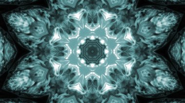 Soyut boya fırça mürekkep patlayabilir formanın düzgün kavramı simetrik desen süs dekoratif Kaleidoscope hareketi geometrik daire ve yıldız şekiller