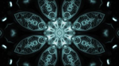 Soyut boya fırça mürekkep patlayabilir formanın düzgün kavramı simetrik desen süs dekoratif Kaleidoscope hareketi geometrik daire ve yıldız şekiller