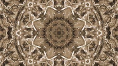 Soyut boya fırça mürekkep patlayabilir formanın düzgün kavramı simetrik desen süs dekoratif Kaleidoscope hareketi geometrik daire ve yıldız şekiller