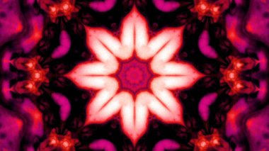 Soyut boya fırça mürekkep patlayabilir formanın düzgün kavramı simetrik desen süs dekoratif Kaleidoscope hareketi geometrik daire ve yıldız şekiller