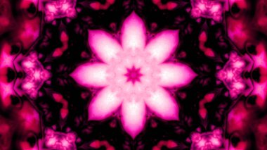 Soyut boya fırça mürekkep patlayabilir formanın düzgün kavramı simetrik desen süs dekoratif Kaleidoscope hareketi geometrik daire ve yıldız şekiller