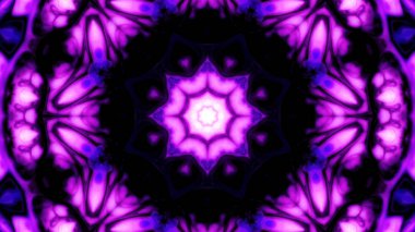 Soyut boya fırça mürekkep patlayabilir formanın düzgün kavramı simetrik desen süs dekoratif Kaleidoscope hareketi geometrik daire ve yıldız şekiller