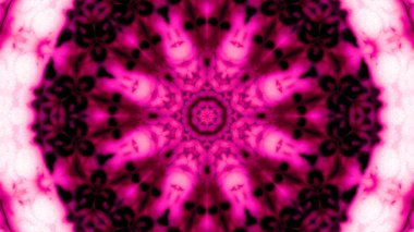 Soyut boya fırça mürekkep patlayabilir formanın düzgün kavramı simetrik desen süs dekoratif Kaleidoscope hareketi geometrik daire ve yıldız şekiller