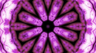 Soyut boya fırça mürekkep patlayabilir formanın düzgün kavramı simetrik desen süs dekoratif Kaleidoscope hareketi geometrik daire ve yıldız şekiller