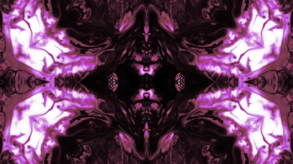 Soyut boya fırça mürekkep patlayabilir formanın düzgün kavramı simetrik desen süs dekoratif Kaleidoscope hareketi geometrik daire ve yıldız şekiller