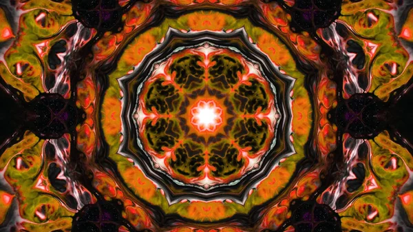 Boya fırça Kaleidoscope — Stok fotoğraf