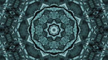 Soyut boya fırça mürekkep patlayabilir formanın düzgün kavramı simetrik desen süs dekoratif Kaleidoscope hareketi geometrik daire ve yıldız şekiller