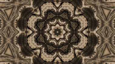 Soyut boya fırça mürekkep patlayabilir formanın düzgün kavramı simetrik desen süs dekoratif Kaleidoscope hareketi geometrik daire ve yıldız şekiller