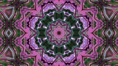 Soyut boya fırça mürekkep patlayabilir formanın düzgün kavramı simetrik desen süs dekoratif Kaleidoscope hareketi geometrik daire ve yıldız şekiller