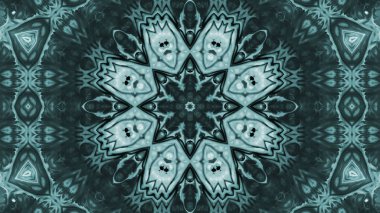 Soyut boya fırça mürekkep patlayabilir formanın düzgün kavramı simetrik desen süs dekoratif Kaleidoscope hareketi geometrik daire ve yıldız şekiller